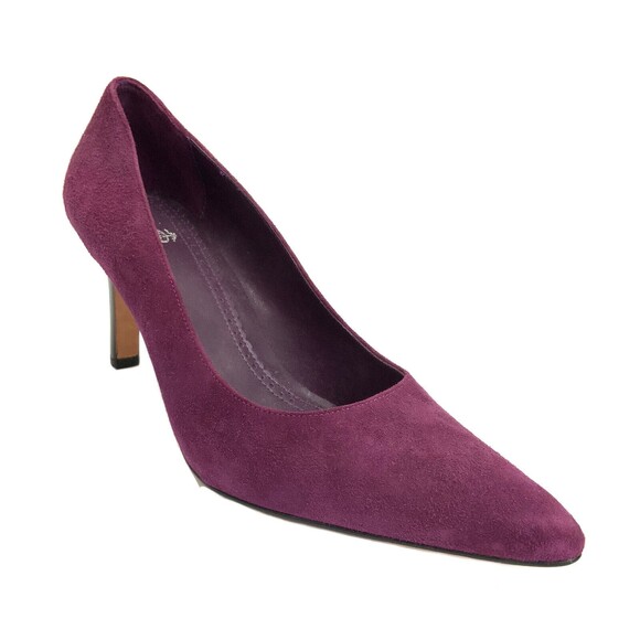 Brooks Brothers Pumps Size 7M Maroon All Leather Point-toe Heels - Picture 1 of 11